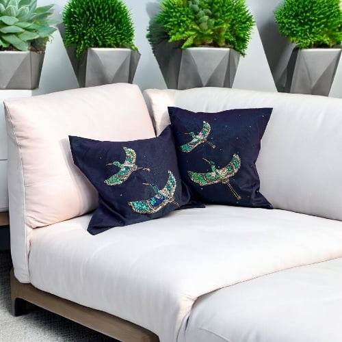 Zardozi Saras Pair Cushion Cover (Set of 2)