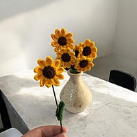 Crochet Small Sunflower (Bunch of 6)