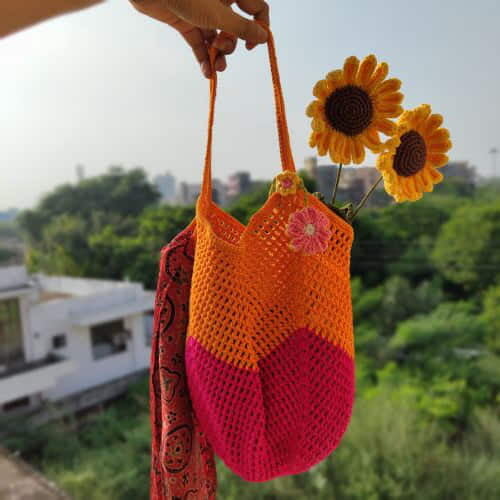 Crochet Bucket Bag