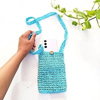 Zardozi Crochet Mobile Bags