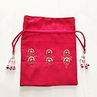 Zardozi Solid Base Potli Bags