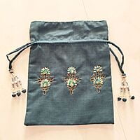 Zardozi Solid Base Potli Bags