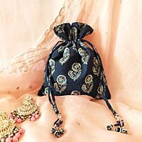 Zardozi Printed Potli Bag