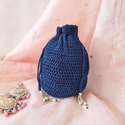 Zardozi Crochet Potli Bags