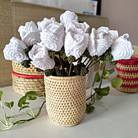 Crochet Rose Bunch of 6