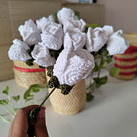 Crochet Rose Bunch of 6