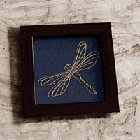 Zardozi Dragonfly Wooden Coaster (Set of 2)