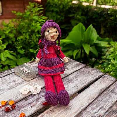 Crochet Winter Large Doll